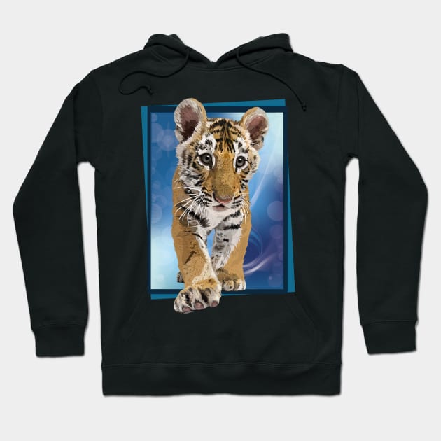 Bengal tiger Hoodie by obscurite